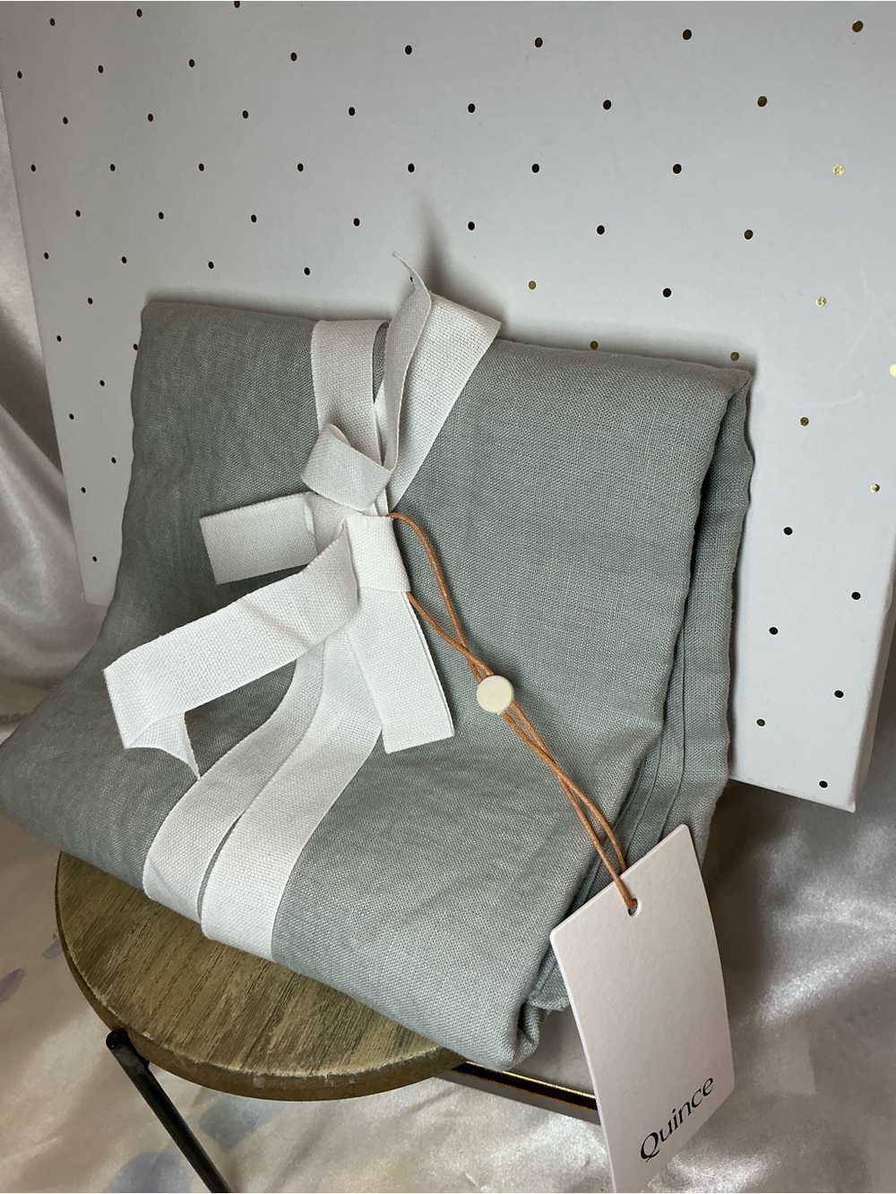 NWT Quince Euro Linen Sham Mist Set of One Brand New